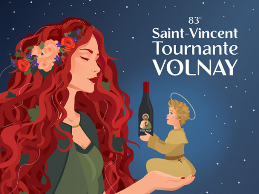 © Affiche de la 83ème Saint Vincent Tournante à Volnay réalisée par Camille Garnier